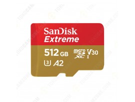 SanDisk 512GB Extreme PLUS UHS-I microSDXC Memory Card with SD Adapter